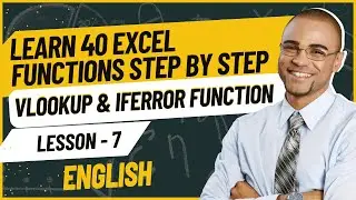 Learn 40 Microsoft Excel Functions Step by Step Mastering | VLOOKUP & IFERROR FUNCTION