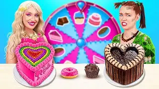 CAKE DECORATING CHALLENGE || Awesome BARBIE Food Hacks by 123GO! CHALLENGE