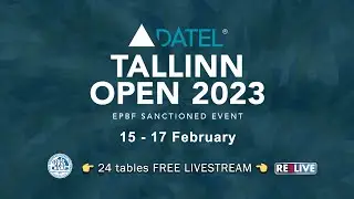 LIVE TV 6: Datel TALLINN OPEN 2023 International 9-ball Tournament in Tallinn, Estonia day 2