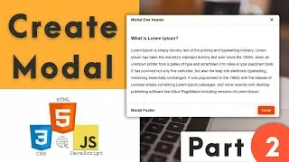 Create a Animated Modal Using HTML, CSS & JavaScript 2