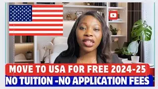 NO APPLICATION FEE, 100% SCHOLARSHIP /COME TO USA 2024-25 - Apply  To These UNIVERSITIES NOW