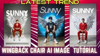 Wingback Chair Ai Image Creator | 3D Ai Wing Name Image Kaise Banaye