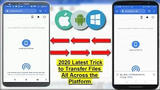 Share Files between Two Device without Any App All across the Platform | Android, Windows, Iphone,