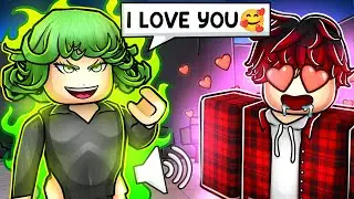 Trolling SIMPS With a TATSUMAKI VOICE CHANGER in ROBLOX The Strongest Battlegrounds...