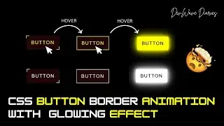 Easy Eye Catching CSS Button with Border Animation and Glowing Effect | CSS Animation