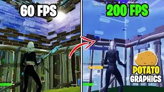 How To Get Potato Graphics in Fortnite with FIXED GROUND (MAX FPS!)