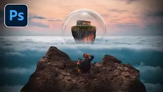 FLOATING ISLAND: Photo Manipulation Photoshop Tutorial Step by Step