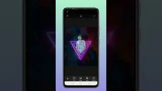 Picsart Neon triangle Photo editing | Picsart editing
