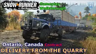 SnowRunner - Delivery from the Quarry | Burned Forest - The Albany River  Contract | Phase 9