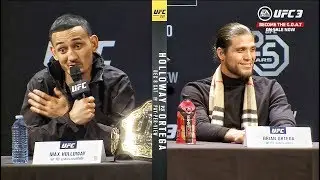 ПРЕСС-КОНФЕРЕНЦИЯ  ХОЛЛОУЭЙ - ОРТЕГА ДО БОЯ НА UFC 231 | В РУССКОЙ ОЗВУЧКЕ