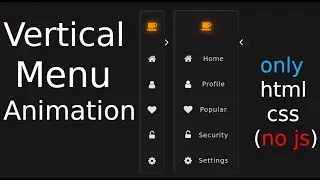 HOW TO MAKE A VERTICAL MENU? only HTML CSS  (no JavaScript)