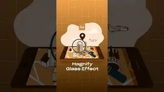 Magnify Glass effect within a minute - #aftereffectstutorial #youtubeshorts #tipsandtricks