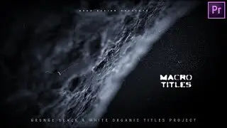 Macro Titles for Adobe Premiere Pro MOGRT [ perfect for Epic Movie Titles or Dark Style Intro ]