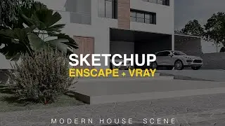 #sketchuptutorials Sketchup & Enscape3d, Exterior Scene Materials