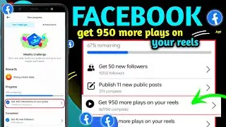 Get 950 more plays on your reels Facebook page | get 950 more plays on your reels on facebook