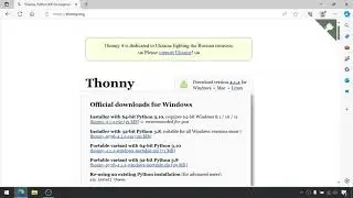 Install Thonny on Intel m3 in 2024 (realtime speed)