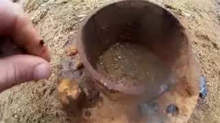 когда копать колодец . мы копаем вовремя ..работа за кадром