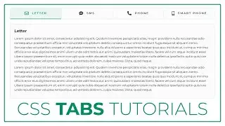 How to create the Tabs using HTML CSS and Javascript -- CSS Tabs Tutorials