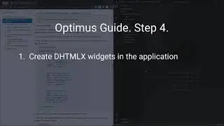 How to Add DHTMLX Widgets - DHTMLX Optimus Tutorial