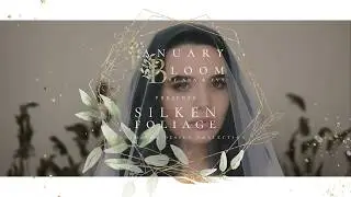 Animated Watercolor foliage & gold | wedding & festive digital invitation & video