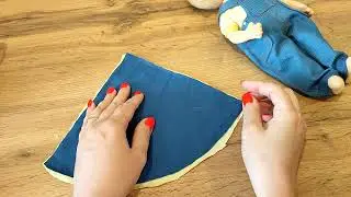Как сшить шапочку-колпак гнома для куклы