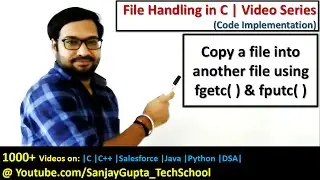 Copy contents of a file into another using fgetc( ) and fputc( ) in c programming