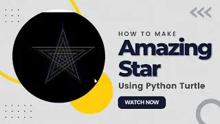 Amazing star | Make with #python #short #turtlegraphics