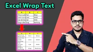 How make text wraped in excel | Make text wraped in excel | Excel tips in Hindi