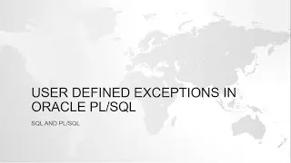 User defined Exception in Oracle PL/SQL