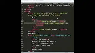 Laravel 11 - How to upload image using CKEditor #shortvideo #shorts #laravel #laravel11