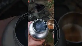 microwavable Mac n cheese on a backpacking stove. #food #bushcraft #hiking #camp