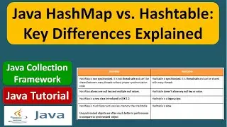 Java HashMap vs. Hashtable: Key Differences Explained | Java Collection Framework