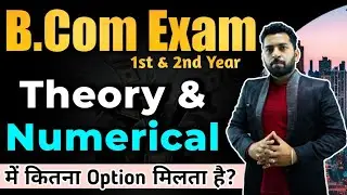 B.Com Exam  में Theory और Numerical में कितने Option मिलते है?, B.Com exam update