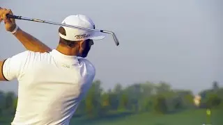 Dustin Johnsons pre-round warm-up routine