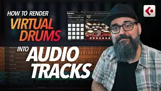 How to Render VIRTUAL DRUMS into Separated Audio Tracks in CUBASE