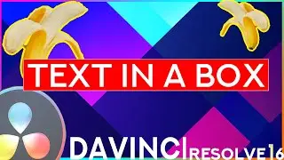 Auto Scale Text Box in DaVinci Resolve 16 | Text Background Box
