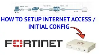 How to Setup Internet in Fortigate Fortinet Firewall | Initial Configuration