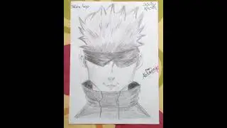 Dibujo Sketch: Satoru Gojo #shorts #jujutsukaisen #satorugojo #sketch #drawing