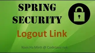 Spring Security: How to use Logout Link instead of Button