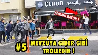TOPLUCA İNSANLARIN ÜSTÜNE KOŞMA ŞAKASI İLE TROLLEDİK 5 !