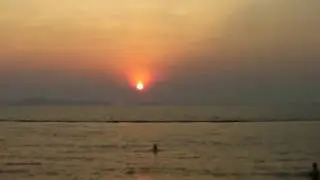 sunset in wongamat beach