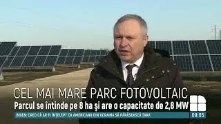 La Criuleni a fost dat în exploatare cel mai mare parc fotovoltaic din ţară.