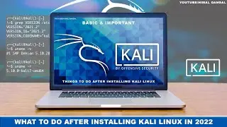 Important things To Do After Installing Kali Linux | Kali Linux 2022.1| STEP BY STEP FOR BEGINNERS |
