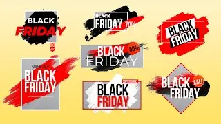 FREE Black Friday Sale Titles Green Screen, Sales Lower Thirds Green Screen (P.1)