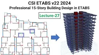 27. CSI ETABS v22 2024: Apply Lateral Load in Etabs - Define Seismic or earthquake load
