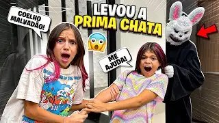 JÉSSICA E MANU FICARAM SOZINHAS EM CASA SOZINHAS E O COELHO MALVADÃO APARECEU *ficamos com medo