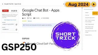 [2024] Google Chat Bot - Apps Script | #GSP250 | #qwiklabs | #Arcade2024