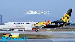 X-PLANE 12 | ZIBO B737-800 | COCKPIT + CINEMATIC VIEWS LANDING AT IST/ LTBA