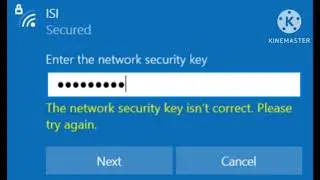 WiFi Fix The network security key isn't correct. Please try again | Network Security Key isn't Corre