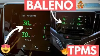 Baleno Car Tyre Pressure Monitoring System with Android Auto | Sensairy TPMS Unboxing & Installation